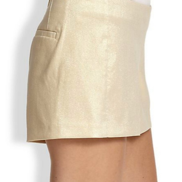 Lilly Pulitzer Liza Gold Metallic shorts size 6 - Picture 3 of 13
